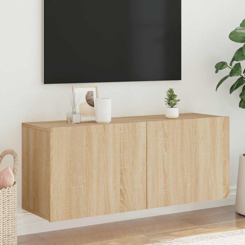 Szafka pod TV dąb sonoma 100x30x41 cm