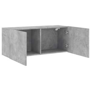 TV skříňka nástěnná betonově šedá 100 x 30 x 41 cm - obrázek 5