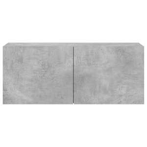 TV skříňka nástěnná betonově šedá 100 x 30 x 41 cm - obrázek 6