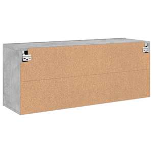 TV skříňka nástěnná betonově šedá 100 x 30 x 41 cm - obrázek 8