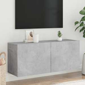 TV skříňka nástěnná betonově šedá 100 x 30 x 41 cm - obrázek 1