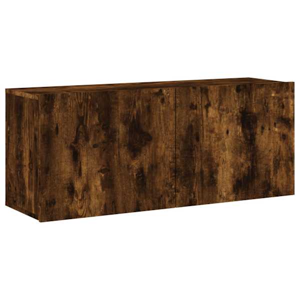 vidaXL seinale kinnitatav telerikapp, suitsutamm, 100 x 30 x 41 cm
