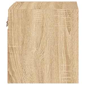 Nástěnná TV skříňka s LED osvětlením dub sonoma 30x28,5x30 cm - obrázek 9