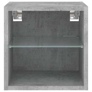 Nástěnná TV skříňka s LED osvětlením betonově šedá 30x28,5x30cm - obrázek 7