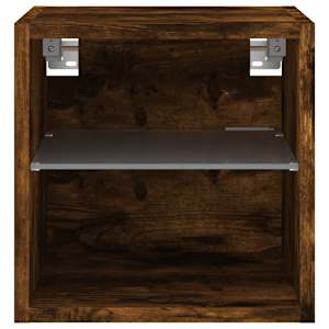 Nástěnná TV skříňka s LED osvětlením kouřový dub 30x28,5x30 cm - obrázek 7