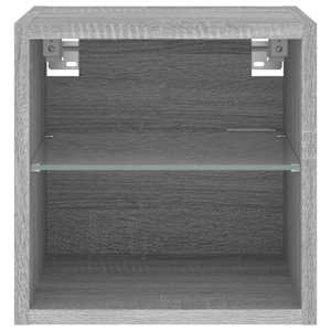 Nástěnné TV skříňky s LED 2 ks šedé sonoma 30 x 28,5 x 30 cm - obrázek 7