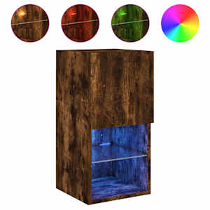 TV skříňka s LED osvětlením kouřový dub 30,5 x 30 x 60 cm - obrázek 2