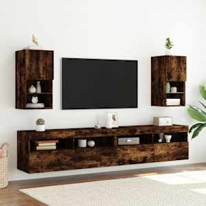 TV skříňka s LED osvětlením kouřový dub 30,5 x 30 x 60 cm - obrázek 3