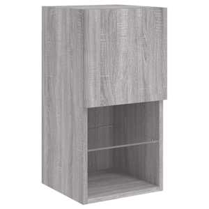 TV skříňka s LED osvětlením šedá sonoma 30,5 x 30 x 60 cm - obrázek 7