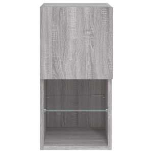 TV skříňka s LED osvětlením šedá sonoma 30,5 x 30 x 60 cm - obrázek 9