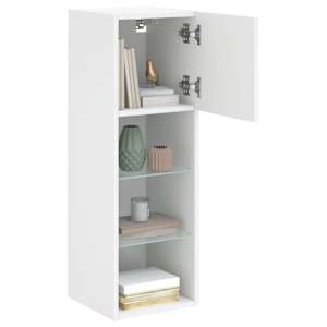 TV skříňka s LED osvětlením bílá 30,5 x 30 x 90 cm - obrázek 6