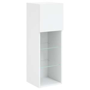 TV skříňka s LED osvětlením bílá 30,5 x 30 x 90 cm - obrázek 7