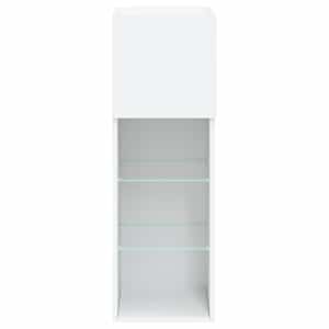 TV skříňka s LED osvětlením bílá 30,5 x 30 x 90 cm - obrázek 9