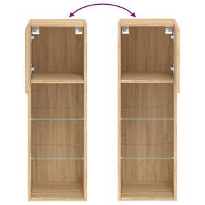 TV skříňka s LED osvětlením dub sonoma 30,5 x 30 x 90 - obrázek 12