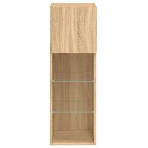 TV skříňka s LED osvětlením dub sonoma 30,5 x 30 x 90 - obrázek 9