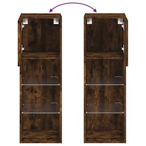 TV skříňka s LED osvětlením kouřový dub 30,5 x 30 x 90 cm - obrázek 12