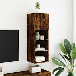 TV skříňka s LED osvětlením kouřový dub 30,5 x 30 x 90 cm - obrázek 4