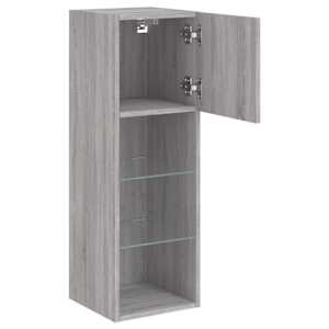 TV skříňka s LED osvětlením šedá sonoma 30,5 x 30 x 90 cm - obrázek 8