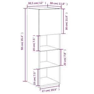 TV skříňky s LED osvětlením 2 ks hnědý dub 30,5 x 30 x 90 cm - obrázek 18