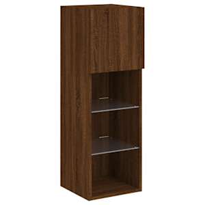 TV skříňky s LED osvětlením 2 ks hnědý dub 30,5 x 30 x 90 cm - obrázek 7