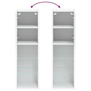 TV skříňka s LED osvětlením bílá 30,5 x 30 x 102 cm - obrázek 12