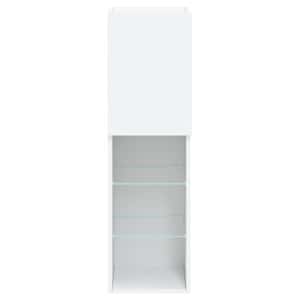 TV skříňka s LED osvětlením bílá 30,5 x 30 x 102 cm - obrázek 9