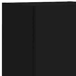 TV skříňka s LED osvětlením černá 30,5 x 30 x 102 cm - obrázek 13