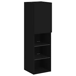 TV skříňka s LED osvětlením černá 30,5 x 30 x 102 cm - obrázek 7