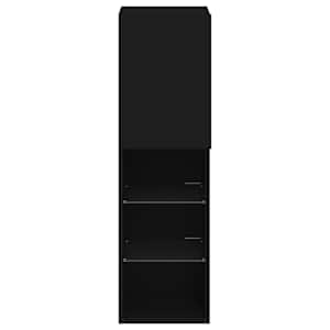 TV skříňka s LED osvětlením černá 30,5 x 30 x 102 cm - obrázek 9