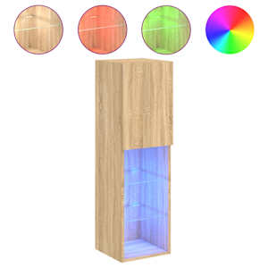 TV skříňka s LED osvětlením dub sonoma 30,5 x 30 x 102 cm - obrázek 2