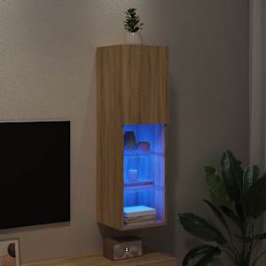 TV skříňka s LED osvětlením dub sonoma 30,5 x 30 x 102 cm - obrázek 5