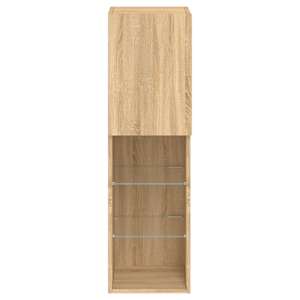 TV skříňka s LED osvětlením dub sonoma 30,5 x 30 x 102 cm - obrázek 9