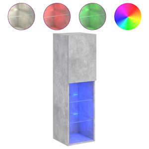 TV skříňka s LED osvětlením betonově šedá 30,5 x 30 x 102 cm - obrázek 2