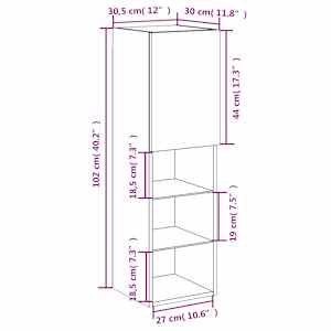 TV skříňka s LED osvětlením betonově šedá 30,5 x 30 x 102 cm - obrázek 19