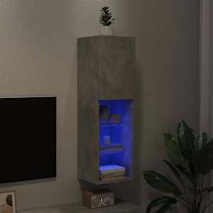TV skříňka s LED osvětlením betonově šedá 30,5 x 30 x 102 cm - obrázek 5