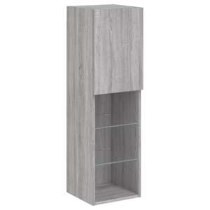 TV skříňka s LED osvětlením šedá sonoma 30,5 x 30 x 102 cm - obrázek 7