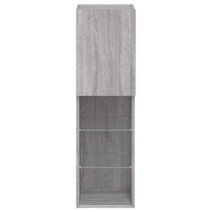TV skříňka s LED osvětlením šedá sonoma 30,5 x 30 x 102 cm - obrázek 9