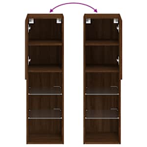 TV skříňka s LED osvětlením hnědý dub 30,5 x 30 x 102 cm - obrázek 12