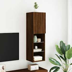 TV skříňka s LED osvětlením hnědý dub 30,5 x 30 x 102 cm - obrázek 4