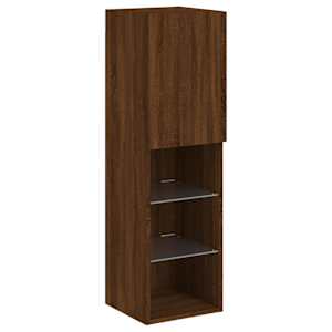 TV skříňka s LED osvětlením hnědý dub 30,5 x 30 x 102 cm - obrázek 7