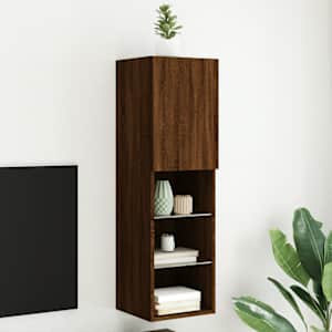 TV skříňka s LED osvětlením hnědý dub 30,5 x 30 x 102 cm - obrázek 1