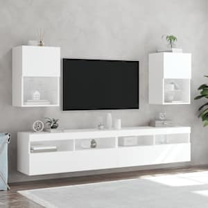 TV skříňky s LED osvětlením 2 ks bílé 40,5 x 30 x 60 cm - obrázek 4