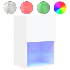 TV skříňky s LED osvětlením 2 ks bílé 40,5 x 30 x 60 cm - obrázek 6