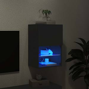 TV skříňka s LED osvětlením černá 40,5 x 30 x 60 cm - obrázek 5