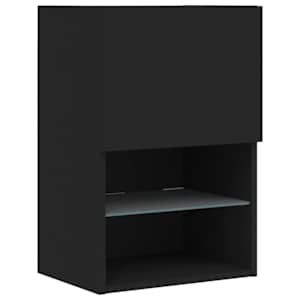 TV skříňka s LED osvětlením černá 40,5 x 30 x 60 cm - obrázek 7