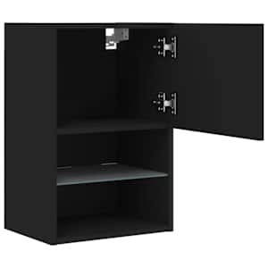 TV skříňka s LED osvětlením černá 40,5 x 30 x 60 cm - obrázek 8
