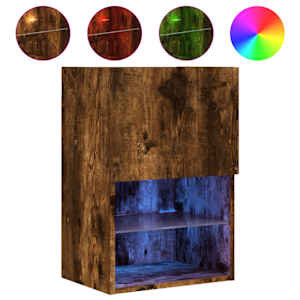 TV skříňka s LED osvětlením kouřový dub 40,5 x 30 x 60 cm - obrázek 2