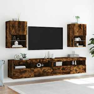 TV skříňka s LED osvětlením kouřový dub 40,5 x 30 x 60 cm - obrázek 3