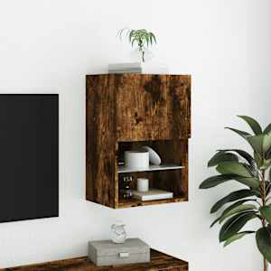 TV skříňka s LED osvětlením kouřový dub 40,5 x 30 x 60 cm - obrázek 4