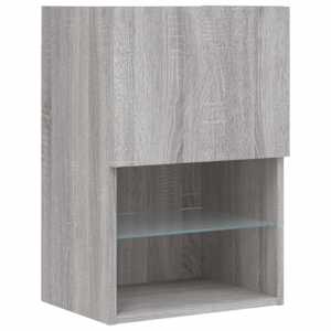 TV skříňka s LED osvětlením šedá sonoma 40,5 x 30 x 60 cm - obrázek 7